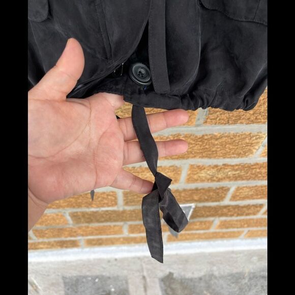 Ella Moss Utility Jacket Black size large - Picture 3 of 8